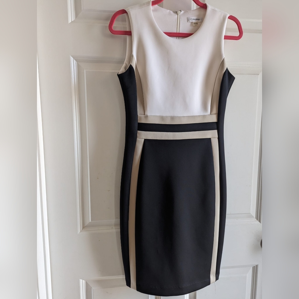 Calvin Klein colorblock dress